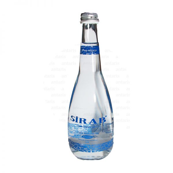 Mineral su qazsız 0.33lt şüşə qabda Sirab (Premium)