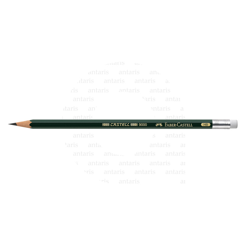119200_Castell 9000 graphite pencil with eraser, HB