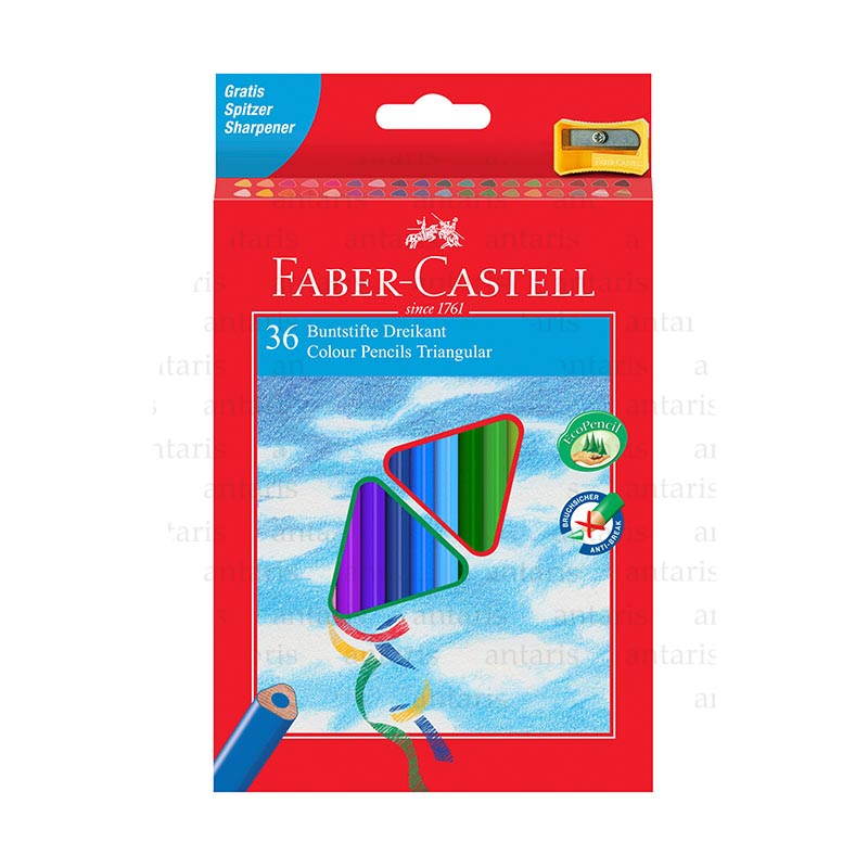 Karandaş 36rəng + qələm yonan Faber-Castell