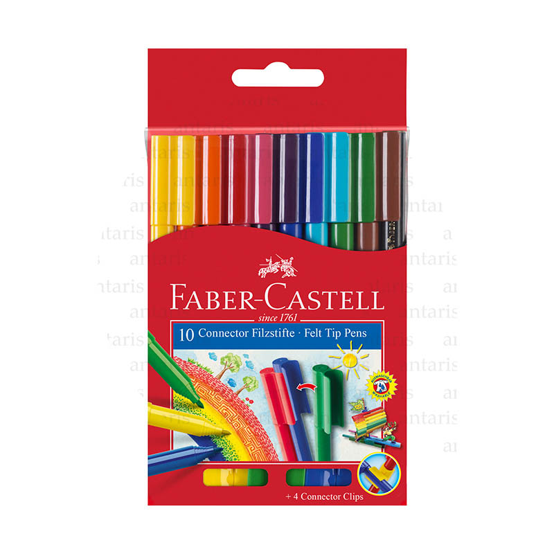 Flomaster 10 rəng Faber-Castell