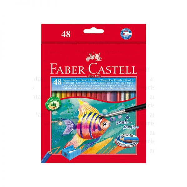 Karandaş dəsti 48rəng+fərça Faber-Castell